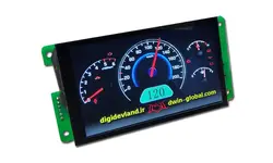 سورس کیلومتر شمار دیجیتالی و عقربه ای برای خودرو با DWIN LCM