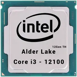 پردازنده اینتل بدون باکس (Intel Core i3-12100 (Tray