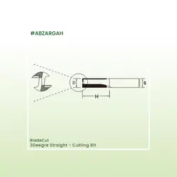 شیار زن زاویه تیغ 3 درجه CNC چوب بلیدکات