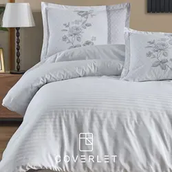 روتختی هتلی سفید طرح‌دار کاوری مدل Suave - کاورلت