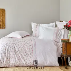 روتختی سفید گل‌دار کاوری مدل Glen - کاورلت