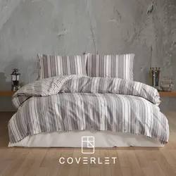 روتختی راه راه کرم طوسی کاوری مدل Rune - کاورلت