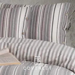 روتختی راه راه کرم طوسی کاوری مدل Rune - کاورلت