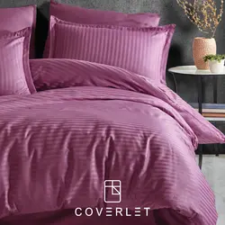 روتختی هتلی صورتی بنفش کاوری مدل Cizgili - کاورلت