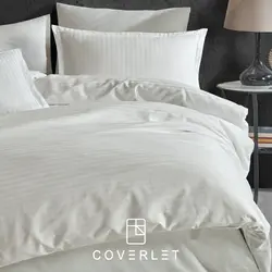 روتختی هتلی کرم کاوری مدل Cizgili - کاورلت