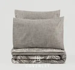 روتختی طوسی قهوه‌ای طرح‌دار کاوری مدل Root - کاورلت