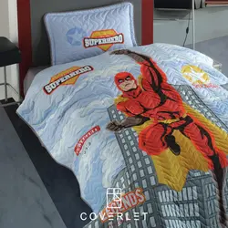 روتختی پنبه دوزی پسرانه طرح ابرقهرمان مدل Superhero - کاورلت