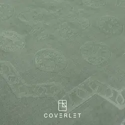 پتو سبز طرح فیل برجسته دونفره مدل Elephant - کاورلت