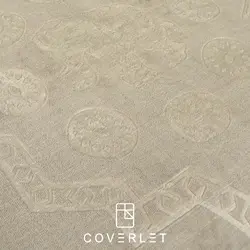 پتو خاکی طرح فیل برجسته دونفره مدل Elephant - کاورلت