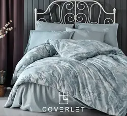 روتختی طوسی روشن گل‌دار کاوری مدل Natur - کاورلت