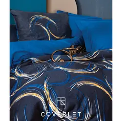 روتختی دونفره آبی کاوری مدل Vidal - کاورلت