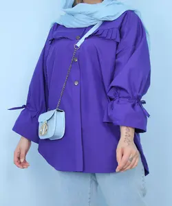 مانتو کوتاه دخترانه داکرون بلوط - پوشاک بانوان نهال