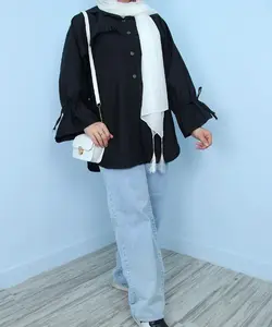 مانتو کوتاه دخترانه داکرون بلوط - پوشاک بانوان نهال