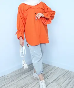 مانتو کوتاه دخترانه داکرون بلوط - پوشاک بانوان نهال