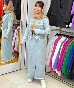 کت کوتاه جین دخترانه ریش دار - پوشاک بانوان نهال