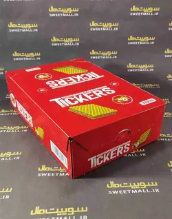 ویفر کاکائویی با مغز شکلات فندقی تیکرز بسته 32 عددی Tickers