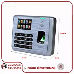 دستگاه حضور و غیاب اثر انگشتی نانوتایم مدل TX628