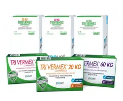 تری ورمیکس قرص انگل سه ترکیب سگ ، (TRI VERMEX)