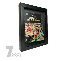 ماکت قاب سه بعدی تن تن طرح روی جلد روی ماه قدم گذاشتیم