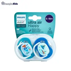 پستانک سیلیکونی 6 تا 18 ماه Philips Avent طرح I love Papa و کشتی
