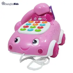 اسباب بازی تلفن موزیکال چرخ‌دار وین فان