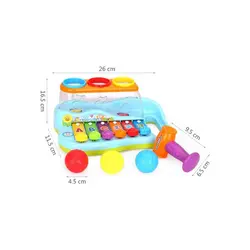 اسباب بازی موزیکال بلز و چکش هولا کد 856