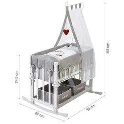 تخت و گهواره 4 در 1 روبا | Roba Stubenbett 4 in 1