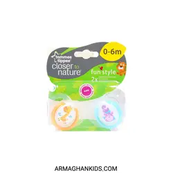 پستانک ارتودنسی 2 عددی 0 تا 6 ماه Tommee Tippee