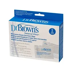 کیسه های استریلیزه کننده مایکروویو بخار Dr Brown's