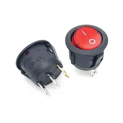 کلید راکر گرد چراغدار 3 پایه