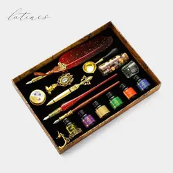 ست خوشنویسی لوکس طرح الیزابت رنگ قرمز