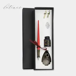 ست خوشنویسی طرح 5 چوبی رنگ قرمز