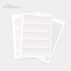 فایل جامع برگه تمرینی خط‌کشی شده پیوسته نویسی