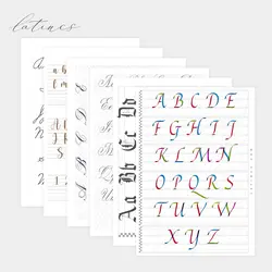 ست پوستر حروف خوشنویسی