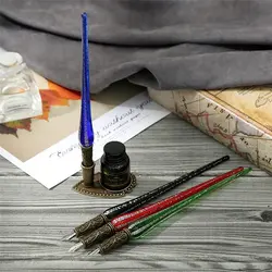 ست خوشنویسی طرح ۵ شیشه‌ای رنگ سبز