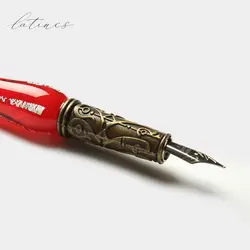 ست خوشنویسی طرح ۵ شیشه‌ای رنگ قرمز