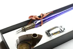 ست خوشنویسی طرح ۵ شیشه‌ای رنگ آبی