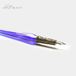 ست خوشنویسی طرح ۵ شیشه‌ای رنگ آبی