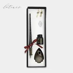 ست خوشنویسی طرح ۵ شیشه‌ای رنگ مشکی