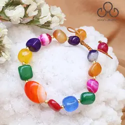 دستبند عقیق آبنباتی