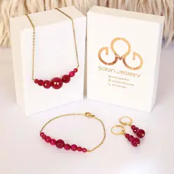 ست عقیق سرخ