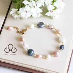 دستبند مروارید نامنظم