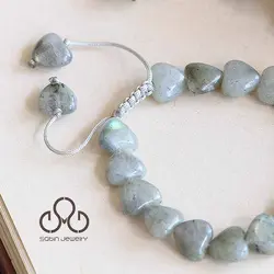 دستبند لابرادوریت قلبی