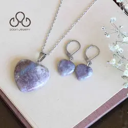 نیم ست عقیق خزه ای