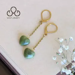 گوشواره قلب یشم