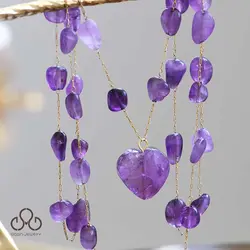 گردنبند بلند آمیتیست