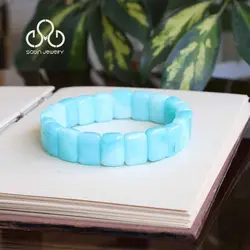 دستبند جید آبی روشن