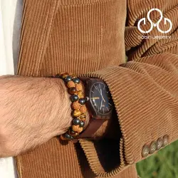 دستبند مردانه دورج با رودراکشا