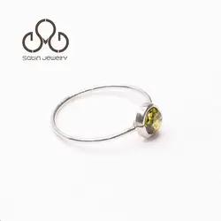 ست نقره با توپاز سبز