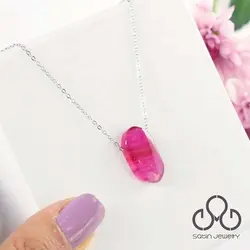 نیم ست عقیق صورتی